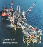 Oil platform in the Douglas field